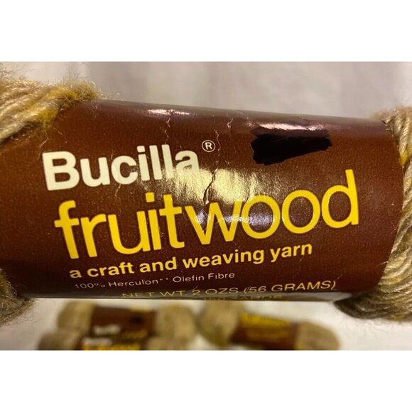 Bucilla Fruitwood Yarn 2 Oz 150 Yards Each Skein 8 Lot HercuLon Fiber - Picture 8 of 10